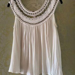 Free People Top with Metal neckline